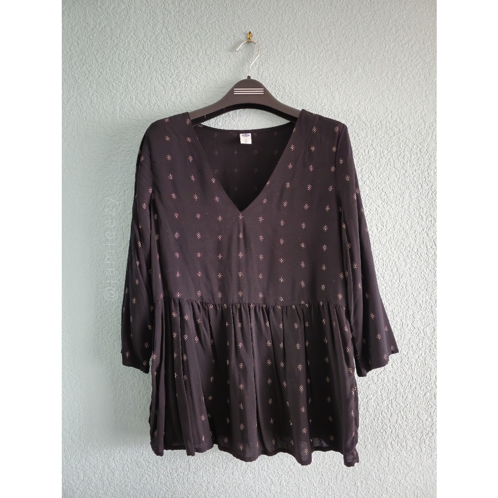 Old Navy (Petite) | Pleated Peplum Blouse
